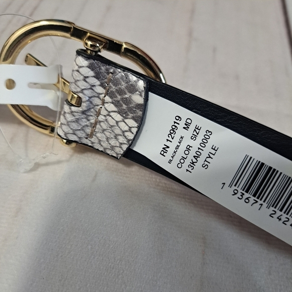 Calvin Klein Snake Print Reversible Belt Size Med - Picture 4 of 8